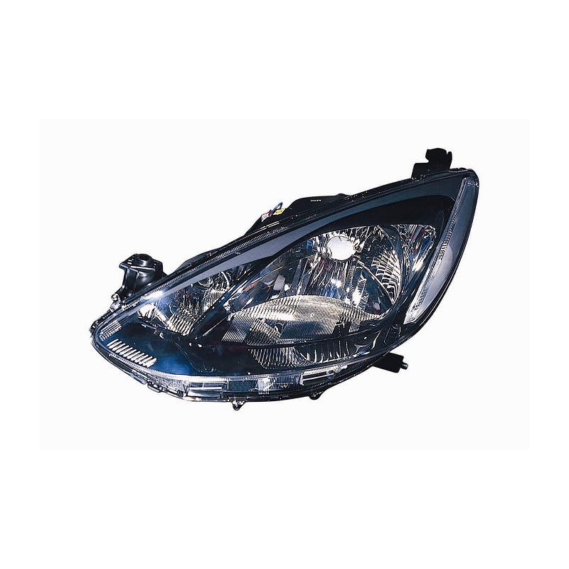PROIETTORE SINISTRO H4 CON PARABOLA NERA CON PREDISPOSIZIONE REGOLAZIONE ELETTRICA MAZDA 2 DEDH 20072014, MAZDA PU 24WD BT-50 C