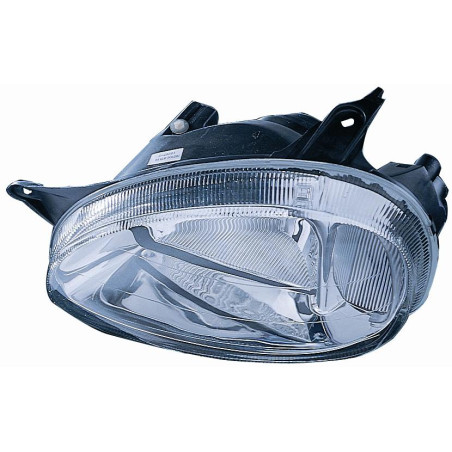 PROIETTORE DESTRO H4 REGOLAZIONE MANUALE T�V CON PARABOLA CROMATA OPEL COMBO TF0TF1 19932000, OPEL CORSA B S93 19931995, OPEL C