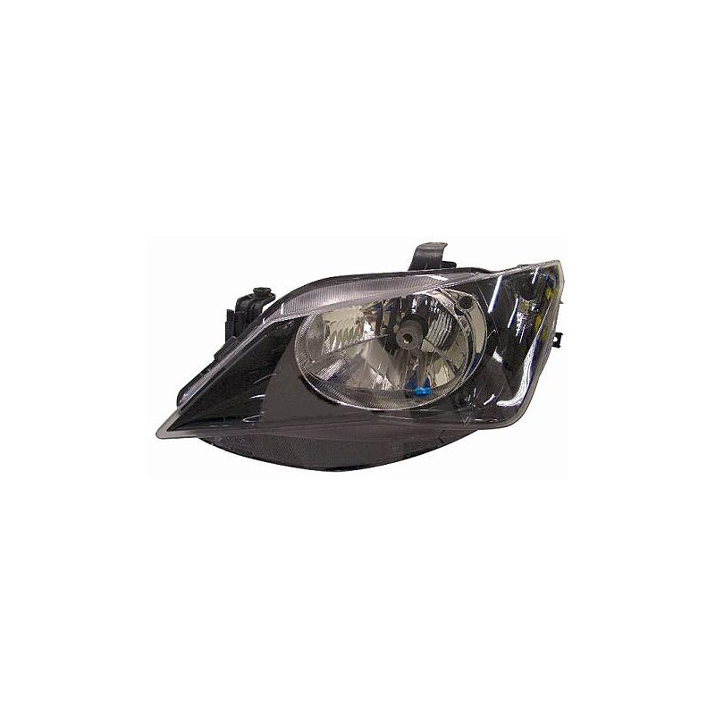PROIETTORE DESTRO 1 PORTE H4 CON PARABOLA NERA CON PREDISPOSIZIONE REGOLAZIONE ELETTRICA SEAT IBIZA 6J56P1 20122015, SEAT IBIZA