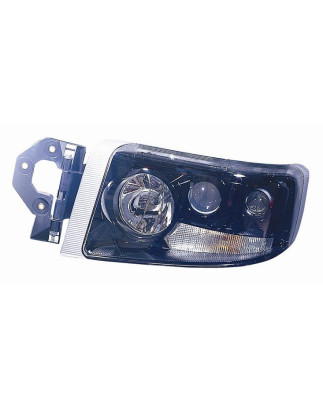 PROIETTORE SINISTRO CON PARABOLA NERA CON FENDINEBBIA RENAULT PREMIUM 2005 VERS 072001
