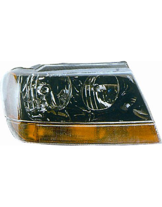 PROIETTORE DESTRO HB3,HB4 REGOLAZIONE ELETTRICA CON PREDISPOSIZIONE REGOLAZIONE ELETTRICA JEEP GRAND CHEROKEE WJWG 19992005 VER