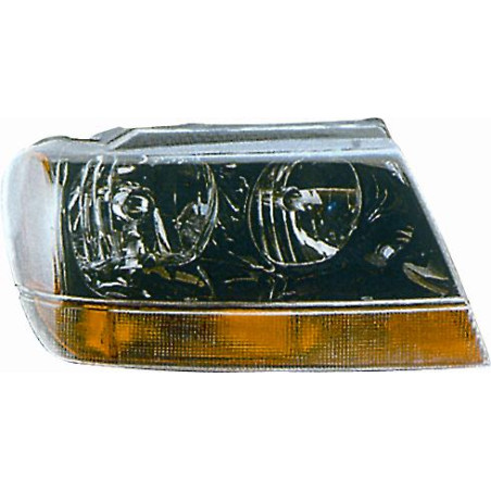 PROIETTORE DESTRO HB3,HB4 REGOLAZIONE ELETTRICA CON PREDISPOSIZIONE REGOLAZIONE ELETTRICA JEEP GRAND CHEROKEE WJWG 19992005 VER