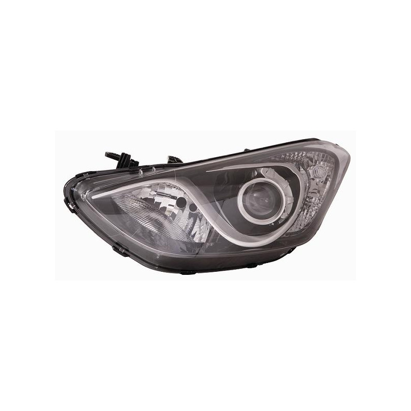 PROIETTORE DESTRO 5 PORTE H7,H7 CON PARABOLA CROMATA CON MOTORE HYUNDAI i30 3D GD 20132017 VERS 042015, HYUNDAI i30 5D GD 20142