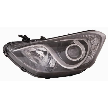 PROIETTORE DESTRO 5 PORTE H7,H7 CON PARABOLA CROMATA CON MOTORE HYUNDAI i30 3D GD 20132017 VERS 042015, HYUNDAI i30 5D GD 20142