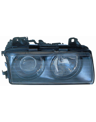 PROIETTORE SINISTRO H1 CON VETRO LISCIO BMW SERIES 3 COUPECABRIO E36 19901998 VERS 19911994, BMW SERIES 3 SDN E36 19901998 VERS