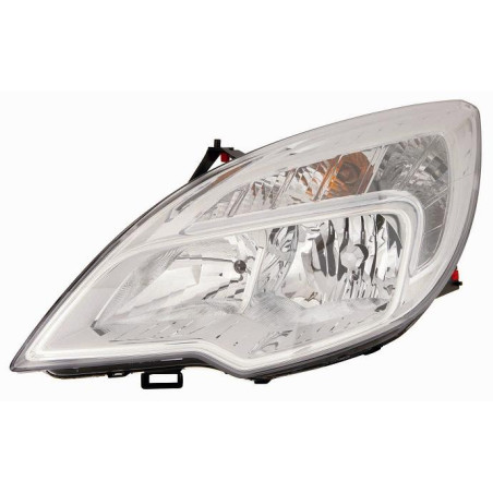 PROIETTORE DESTRO H7,H1 TÜV CON PARABOLA CROMATA CON MOTORE OPEL MERIVA S10 20102014