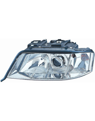 PROIETTORE SINISTRO H1,H7 CON PREDISPOSIZIONE REGOLAZIONE ELETTRICA AUDI A6 4B24B44B54B6 19972004 VERS 1999