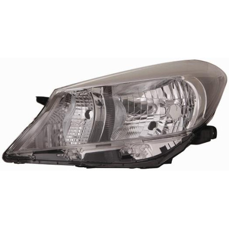 PROIETTORE SINISTRO H4,WY21W,W5W MODELLO KIOTO CON PARABOLA NERA TOYOTA YARIS III P13 20112014