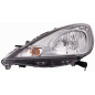PROIETTORE SINISTRO H4 CON PARABOLA CROMATA CON PREDISPOSIZIONE REGOLAZIONE ELETTRICA HONDA JAZZ GK 20112015