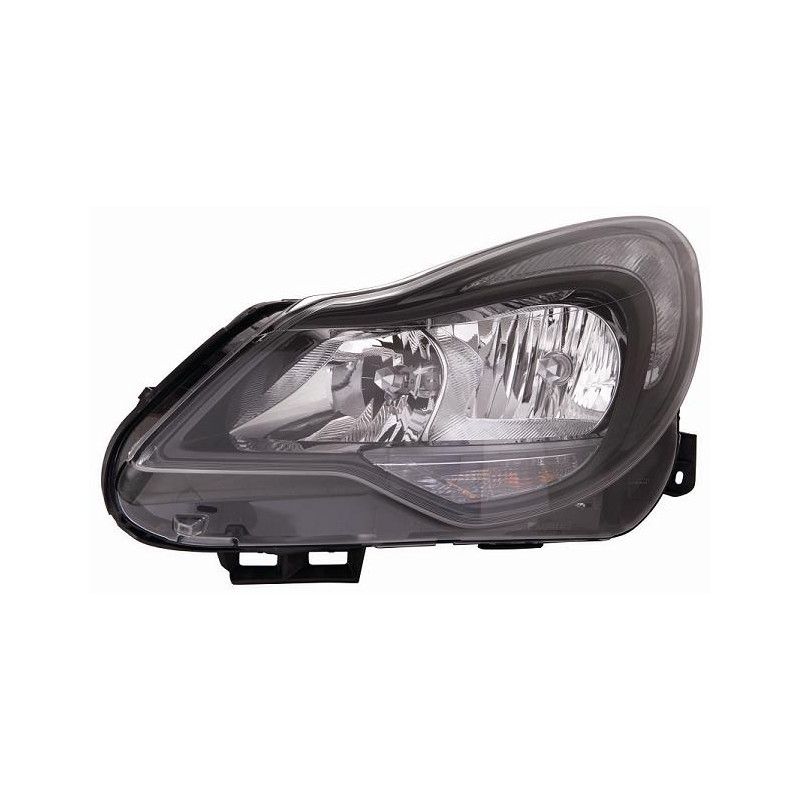 PROIETTORE DESTRO H7,H1 CON PARABOLA SCURA CON MOTORE OPEL CORSA D S07 20062015 VERS 2011