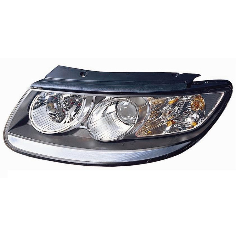 PROIETTORE DESTRO H7,H7 CON PARABOLA NERA CON PREDISPOSIZIONE REGOLAZIONE ELETTRICA HYUNDAI SANTA FE CM 20052009