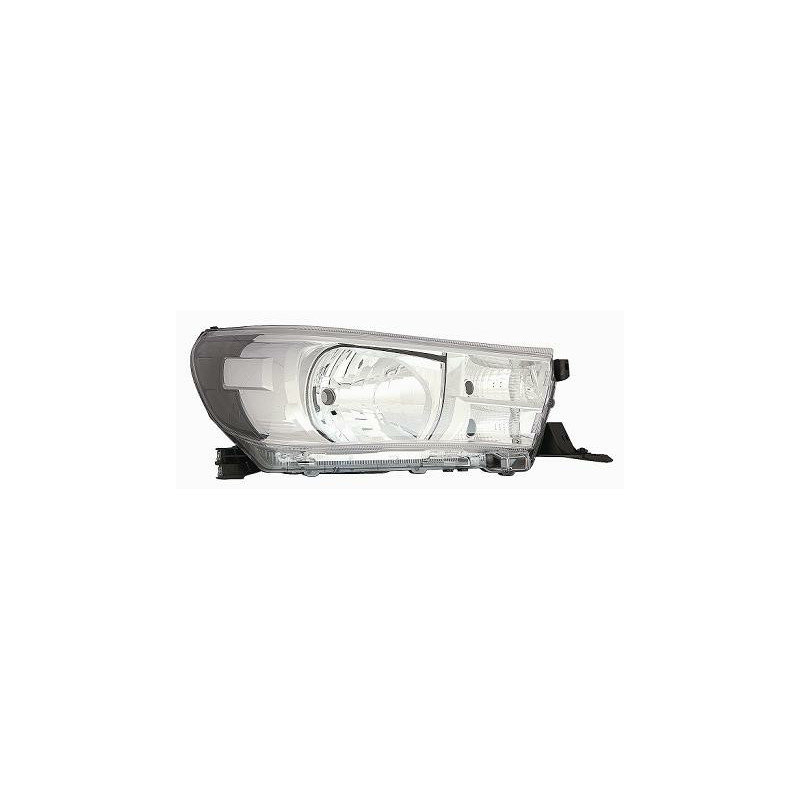 PROIETTORE SINISTRO H4 CON PARABOLA CROMATA CON PREDISPOSIZIONE REGOLAZIONE ELETTRICA TOYOTA HI-LUX 2WD4WD N1 20152020