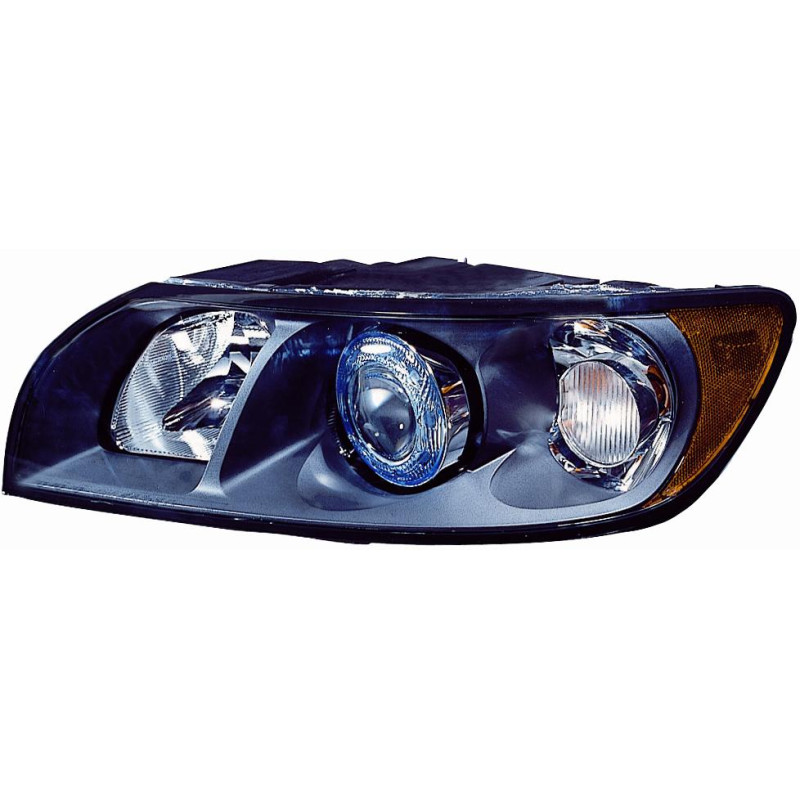 PROIETTORE SINISTRO XENON CON PARABOLA NERA VOLVO S40 544 20042007, VOLVO S40 544 2007201  VOLVO V50 545 20042007, VOLVO V50 54