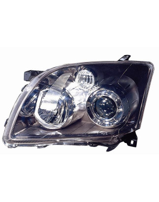PROIETTORE SINISTRO H7,H1 CON PARABOLA NERA CON PREDISPOSIZIONE REGOLAZIONE ELETTRICA TOYOTA AVENSIS T25 20032008 VERS 2006