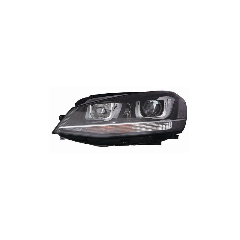 PROIETTORE SINISTRO XENON CON PARABOLA NERA CON MOTORE VOLKSWAGEN GOLF VII 5G1 20132016, VOLKSWAGEN GOLF VII VARIANTALLTRACK BA