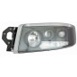 PROIETTORE SINISTRO H7,H15,PY21 REGOLAZIONE MANUALE CON PARABOLA NERA RENAULT TRUCK D WIDE 2013