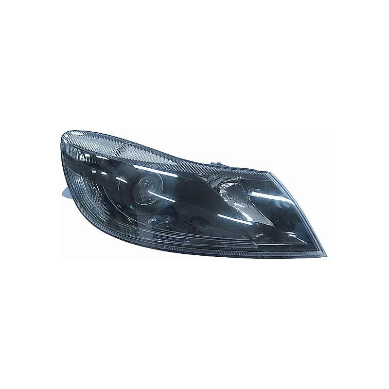 PROIETTORE DESTRO CON PARABOLA NERA CON MOTORE SKODA OCTAVIA 5 3U4 20082013