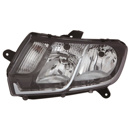 PROIETTORE DESTRO 4 PORTE H7,H1,PY24W,W21,5W CON PREDISPOSIZIONE REGOLAZIONE ELETTRICA DACIA LOGAN-MCV II 20122016 VERS 4 PORTE