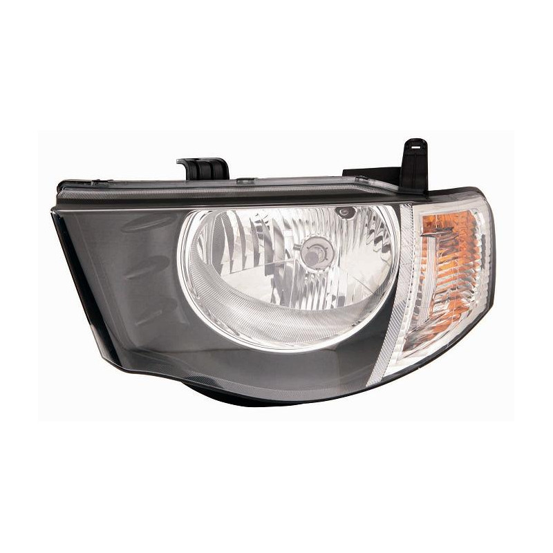 PROIETTORE DESTRO CON FANALE BIANCO MITSUBISHI PU L200 KATKBT 20062010 VERS 2009, MITSUBISHI PU L200 KATKBT 20102015