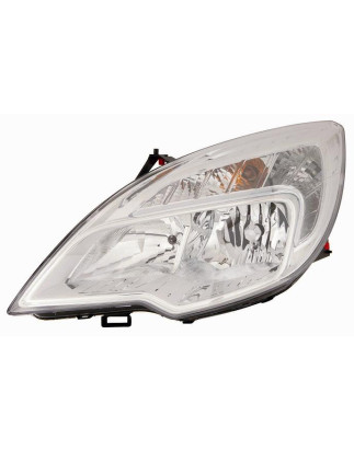 PROIETTORE SINISTRO H7,H1 TÜV CON PARABOLA CROMATA CON MOTORE OPEL MERIVA S10 20102014