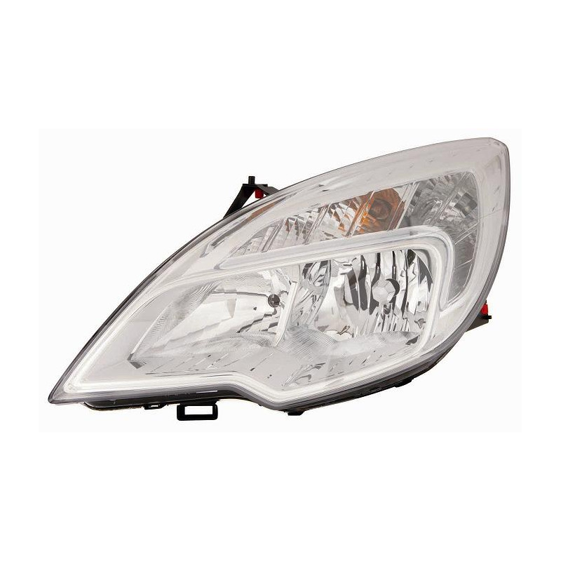 PROIETTORE SINISTRO H7,H1 TÜV CON PARABOLA CROMATA CON MOTORE OPEL MERIVA S10 20102014