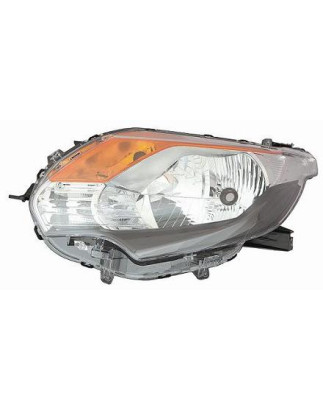 PROIETTORE DESTRO H4 CON PARABOLA NERA CON PREDISPOSIZIONE REGOLAZIONE ELETTRICA FIAT FULLBACK 502503 2016, MITSUBISHI PU L200 