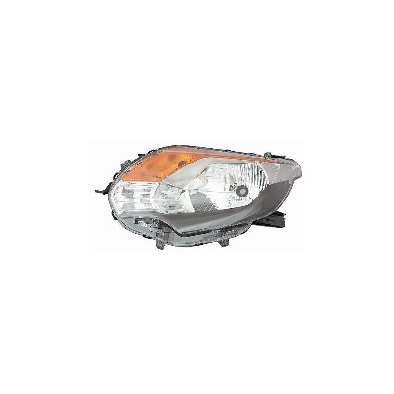 PROIETTORE DESTRO H4 CON PARABOLA NERA CON PREDISPOSIZIONE REGOLAZIONE ELETTRICA FIAT FULLBACK 502503 2016, MITSUBISHI PU L200 