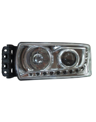 PROIETTORE DESTRO LED REGOLAZIONE MANUALE CON LUCE DIURNA LED IVECO STRALIS 20032019 VERS 2013