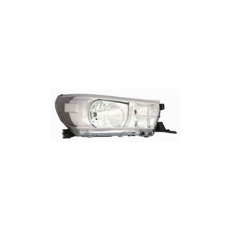 PROIETTORE DESTRO H4 CON PARABOLA CROMATA CON PREDISPOSIZIONE REGOLAZIONE ELETTRICA TOYOTA HI-LUX 2WD4WD N1 20152020