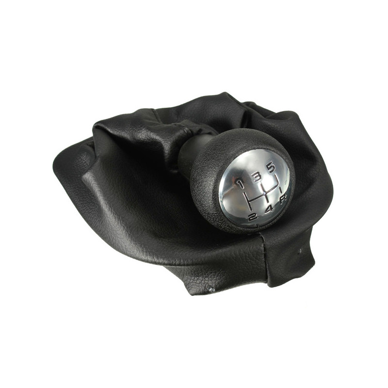 CUFFIA+POMELLO MANUALE 5 MARCE NEROCROMATO 390G PEUGEOT 106 9105 205 206 9809 306 93 307 0105, 05 406 9505