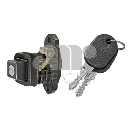 CHIUSURA COFANO IN PLASTICA NERO POSTERIORE CON GUARNIZIONE CON CHIAVE FIAT UNO 146158 19891993