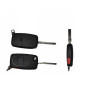 GUSCIO CHIAVE NERO 3+1 TASTI:  BATTERIA 2032 TASTO APERTURA TASTO CHIUSURA TASTO PORTELLONE TASTO PANIC LAMA HU64 AUDI A3 8P18P