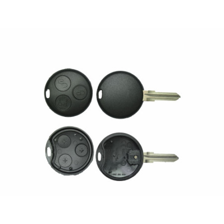 GUSCIO CHIAVE NERO 3 TASTI: TASTO APERTURA TASTO CHIUSURA TASTO PORTELLONE LAMA GT15R SMART FORTWO 450 19982007