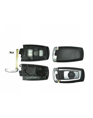 GUSCIO CHIAVE NERO CON TASTI ARGENTO 3 TASTI: TASTO APERTURA TASTO CHIUSURA TASTO PORTELLONE LAMA DI EMERGENZA BMW SERIES 5 E34