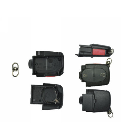 GUSCIO CHIAVE NERO 2+1 TASTI: SOLO PARTE INFERIORE BATTERIA 2032 TASTO APERTURA TASTO CHIUSURA TASTO PANIC AUDI A3 8P18PA 20032