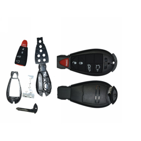 GUSCIO CHIAVE NERO 4+1 TASTI:  TASTO APERTURA TASTO CHIUSURA TASTO PORTELLONE TASTO PANIC LAMA DI EMERGENZA Y160 JEEP GRAND CHE