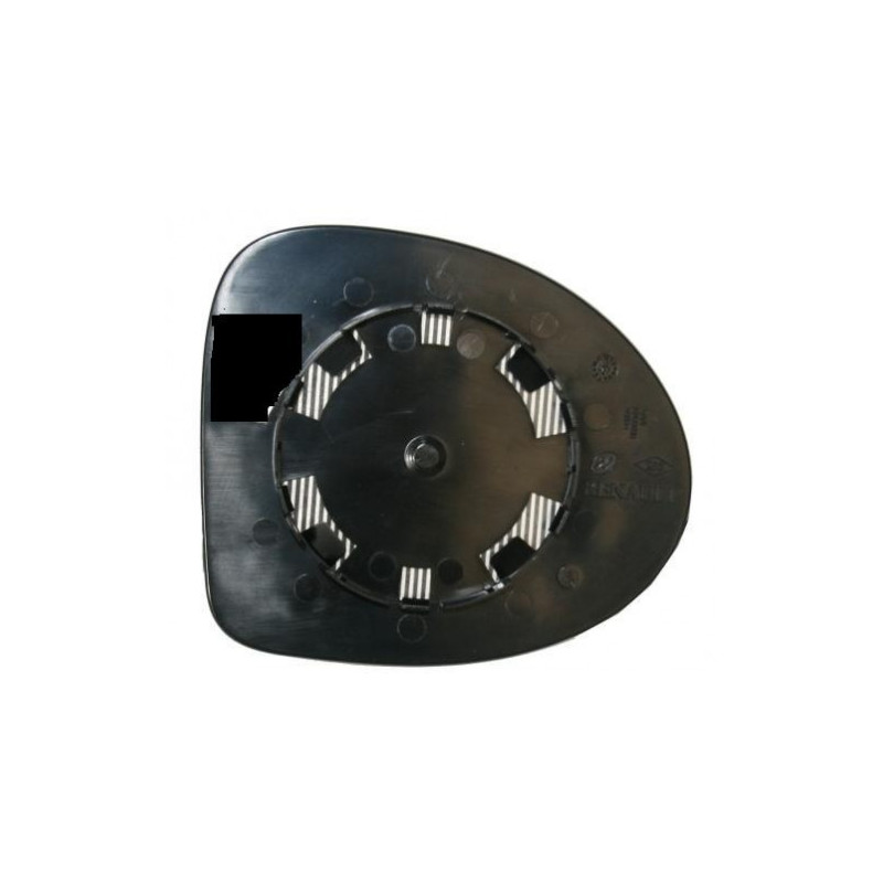 VETRO CON PIASTRA DESTRO CONVESSO RENAULT SYMBOL 20082013, RENAULT TWINGO CN0 20072012