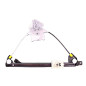 ALZACRISTALLO MANUALE POSTERIORE SINISTRO 5 PORTE RENAULT CLIO III BR0 1CR0 1 20062009      , RENAULT CLIO III BR0 1CR0 1 20092
