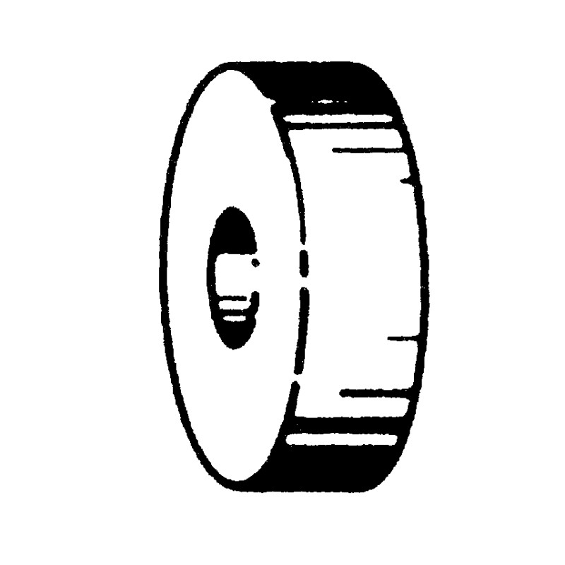 DISTANZIALE IN GOMMA PER FISSAGGIO PORTATARGA 8X25 ALT10MM