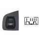 PULSANTIERA ALZACRISTALLI PORTA ANTERIORE DESTRA 5 PIN 1 INTERRUTTORI FIAT DOBLO 119223 20052009      , FIAT IDEA 350 20042010 
