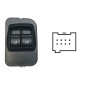 PULSANTIERA ALZACRISTALLI PORTA ANTERIORE SINISTRA 8 PIN 2 INTERRUTTORI CITROEN NEMO AA 2008          , FIAT DOBLO 263 20092015