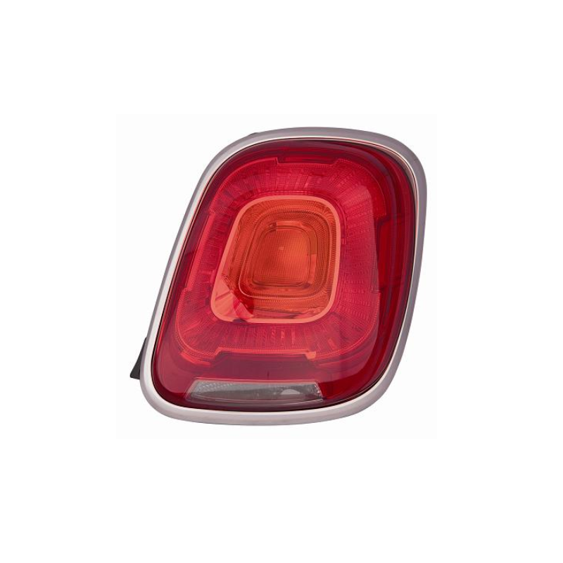 FANALE POSTERIORE DESTRO P21W SENZA PORTALAMPADA CORNICE CROMATA FIAT 500 X 334 20152019