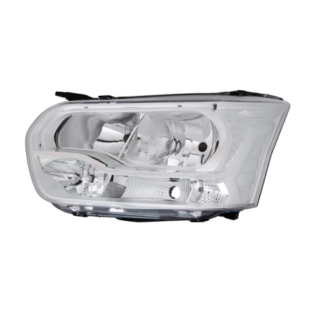PROIETTORE DESTRO LED H7H15H1PY21W CON PARABOLA CROMATA CON MOTORE CON LUCE DIURNA LED CON FUNZIONE CORNERING FORD TRANSIT F3FC