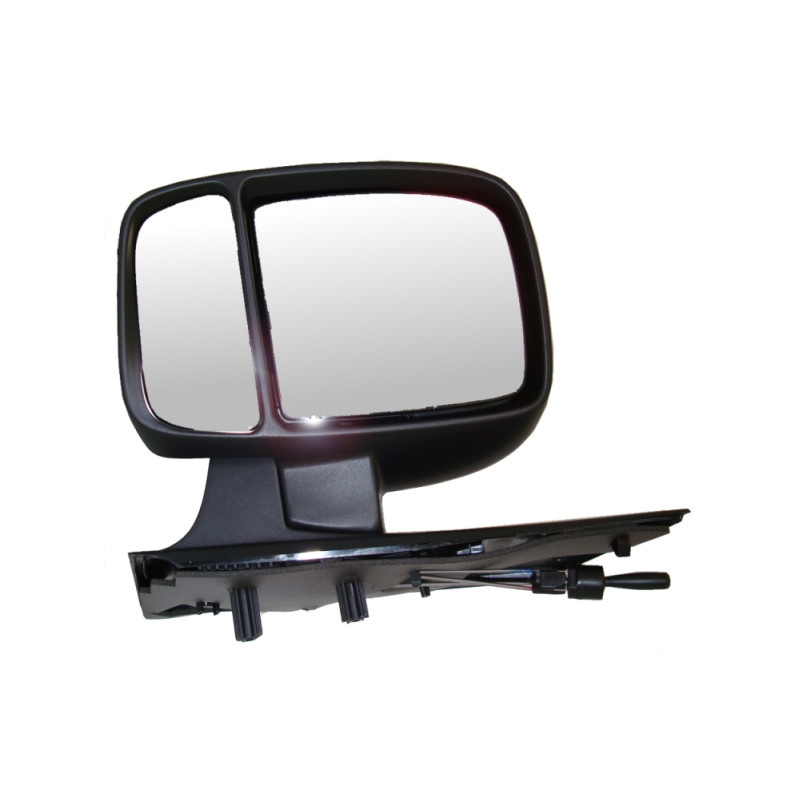 RETROVISORE MECCANICO SINISTRO NERO 2 VETRI VETRO CONVESSO CITROEN JUMPY VF7 20072016, FIAT SCUDO 270272 20072016, PEUGEOT EXPE