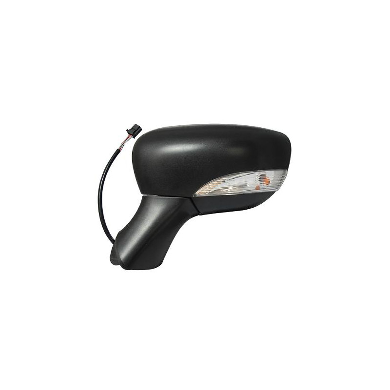 RETROVISORE ELETTRICO DESTRO NERO 9 PIN TERMICO VETRO CONVESSO CON FANALINO INTEGRATO CON SONDA RENAULT CLIO IV BHKH 20132016, 