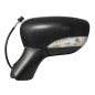 RETROVISORE ELETTRICO DESTRO NERO 9 PIN TERMICO VETRO CONVESSO CON FANALINO INTEGRATO CON SONDA RENAULT CLIO IV BHKH 20132016, 