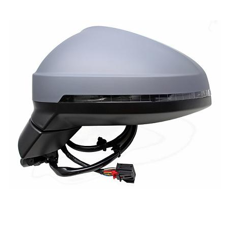 RETROVISORE ELETTRICO DESTRO 15 PIN CON PRIMER TERMICO ASFERICO RICHIUDIBILE ELETTRICAMENTE CON FANALINO INTEGRATO CON MEMORIA 