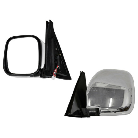 RETROVISORE ELETTRICO SINISTRO BRACCIO CROMATO TERMICO RICHIUDIBILE ELETTRICAMENTE MITSUBISHI PAJERO V6WV7W 20012007