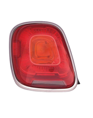 FANALE POSTERIORE SINISTRO SENZA PORTALAMPADA P21W CORNICE CROMATA CON CORNICE FIAT 500 X 334 20152019