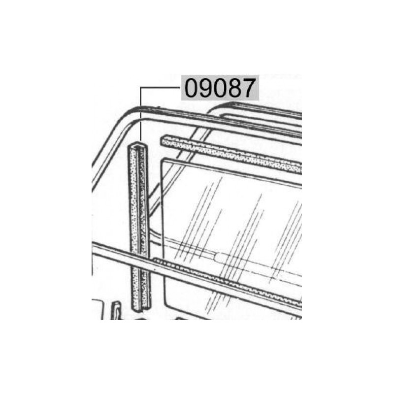 GUIDA VETRO PICCOLO FIAT 500 FLR